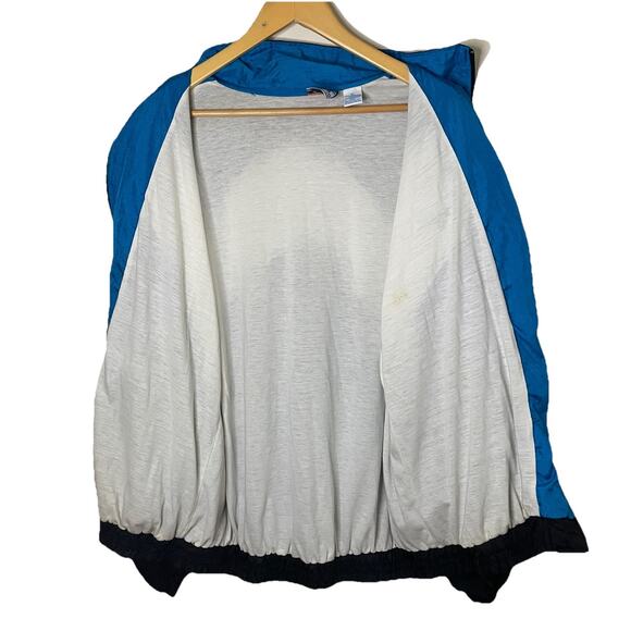 VTG 90s Spalding Track Jacket Color Block Zip Windbreaker Streetwear Skater XL - Picture 6 of 16